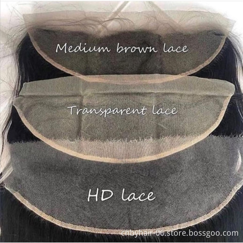 Peruvian Hair 100% Virgin Frontals With Baby Hair Human Lace Closure 360 Lace Frontal With 10a 12a Human Brazilian Hair Bundles